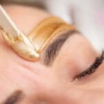 Face waxing white chocolate