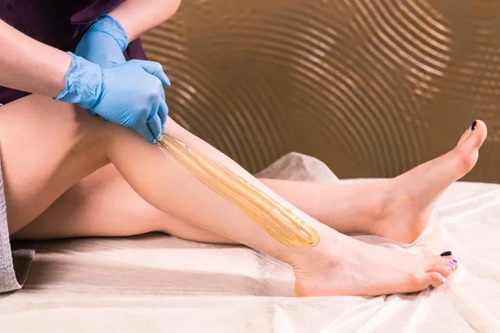 Full body waxing white chocolate
