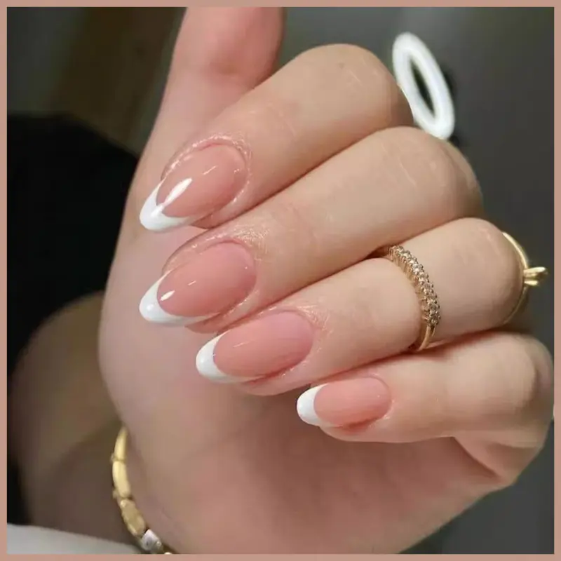 Nail extension with french nails