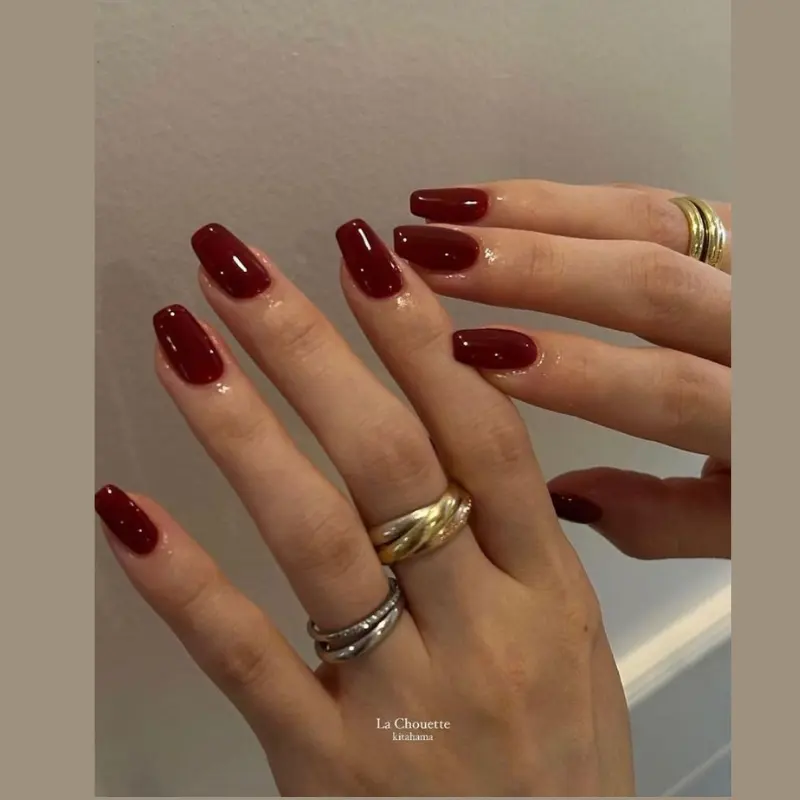 Nail extension with gel polish